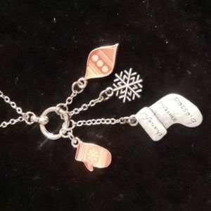 Jill Zarah Christmas charm blessed necklace.